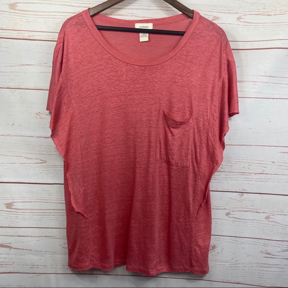 Sundance 100% Linen Flow Sleeved Tee